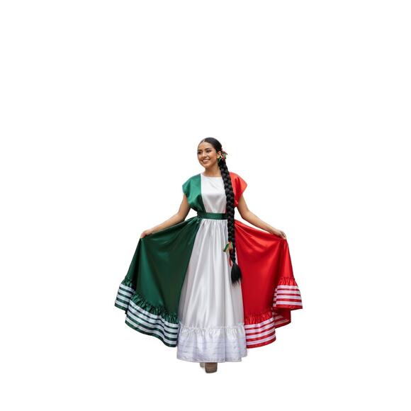 Mexican two piece day of the dead dress mexico todo corazon - Picture 7 of 10